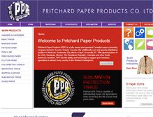 Tablet Screenshot of pritchardpaper.com